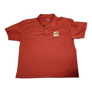 P2 Pro Player New Mexico State Agggies Maroon Polo Embroidered Shirt Mens Sz XL